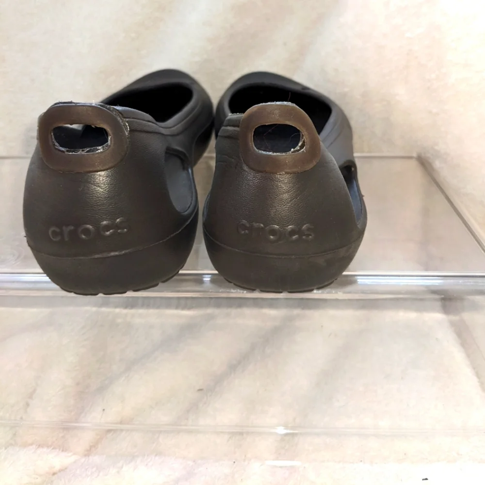 Women's CROCS | Kadee brown flats | size‎ 7